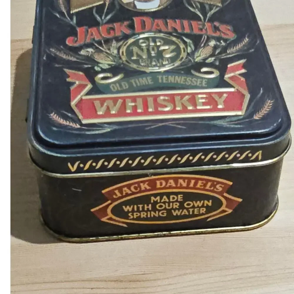 Vintage Jack Daniel's Old No. 7 Gift Tin | Hudson Scott & Sons England | 1980s